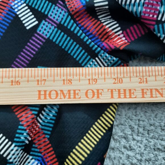 Travel Elements Womens Jacket colorful Geometric Pattern 3/4 Sleeves Size L - Picture 4 of 7